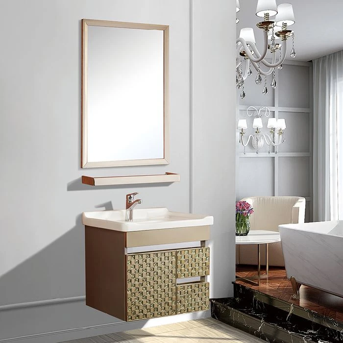 Stainless Steel Mirrored Bathroom Cabinet